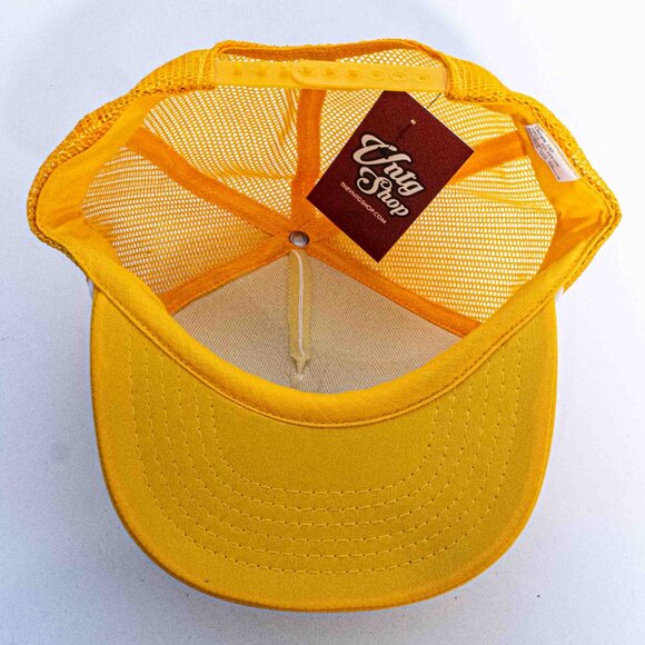 CAT Caterpillar Proving Grounds Mesh Trucker Snapback Hat Arizona VTG 80s - Picture 9 of 9